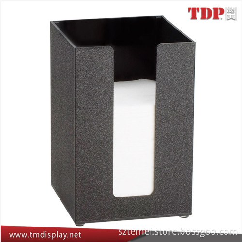 Manufacturer Customized Black Acrylic Beverage Napkin Holder
